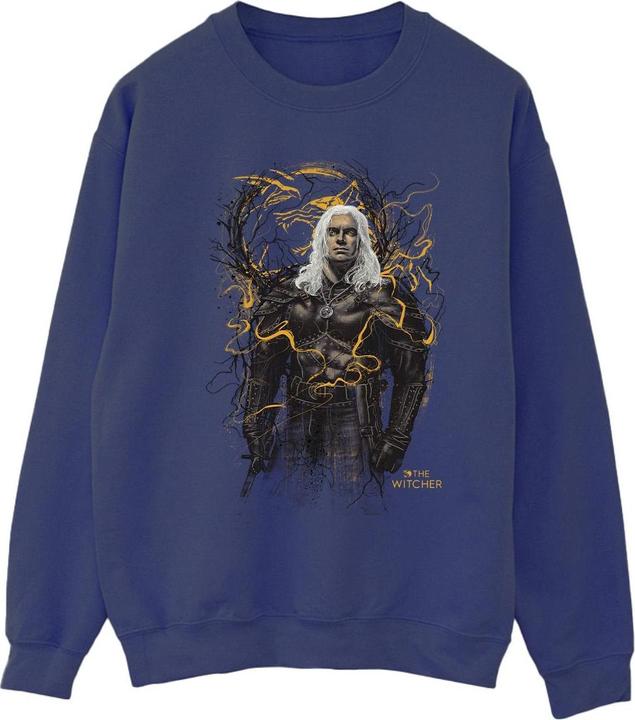 Immagine prodotto Netflix The Witcher Smoking Wolf Felpa Uomo (XL)