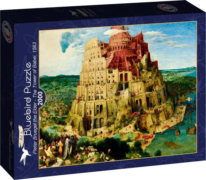 Bluebird Puzzle 2000 pezzi Pieter Bruegel il Vecchio - La Torre di Babele, 1563 (2000 pezzi)