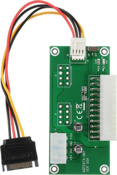 Image du produit PowerGuard Carte de démarrage ATX 24 broches double alimentation avec câble SATA