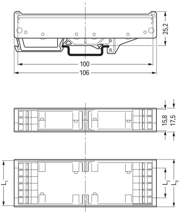 Actual product image Wago 288-620 Bar profile grey 1 pc. (Relay socket)