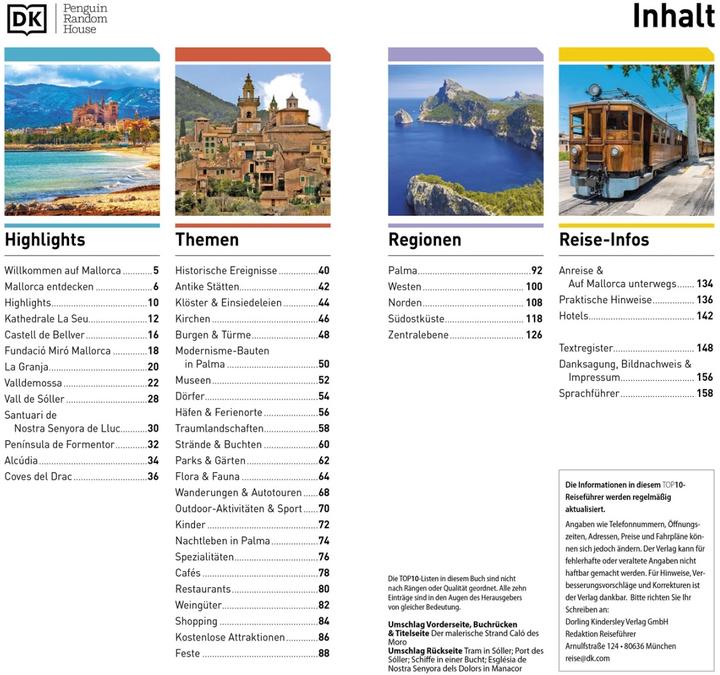 Produktbild TOP10 Reiseführer Mallorca (Deutsch, DK Verlag Reise, 2023)