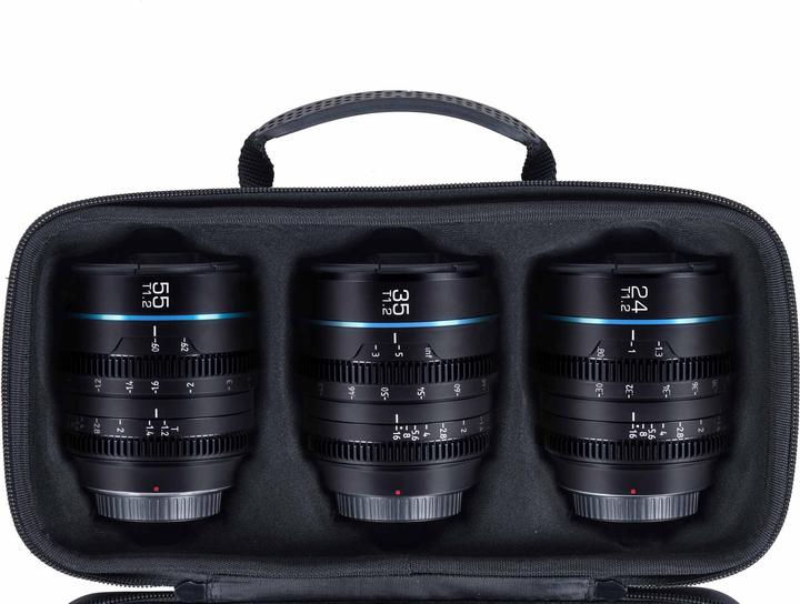Produktbild Sirui Nightwalker 24 35+55mm T1.2 S35 MF Cine Lens Bundle X-Mount (Fujifilm X, APS-C / DX, Vollformat)