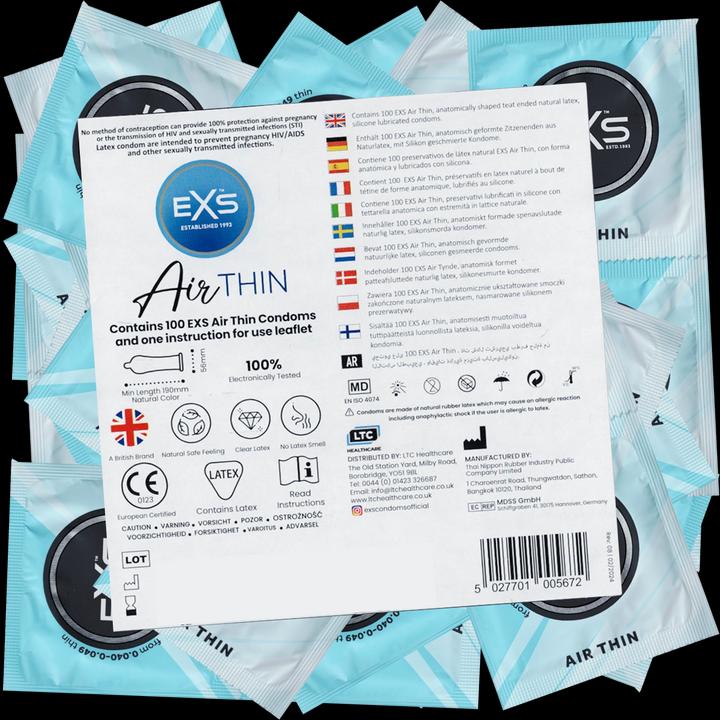 Nährwerte und Zutaten EXS Air Thin (100 Stk.)