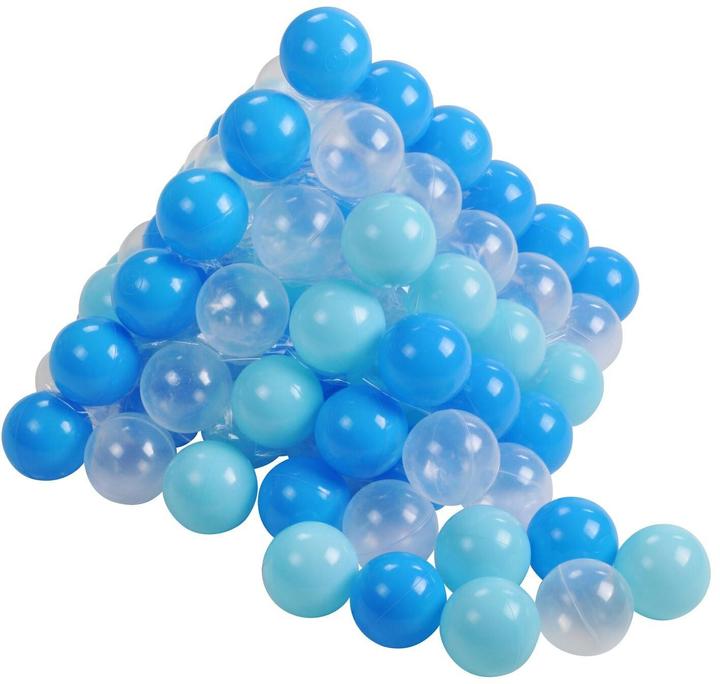 Produktbild Knorrtoys Bälleset ca. Ø6 cm - 100 balls/soft blue/blue/transparent