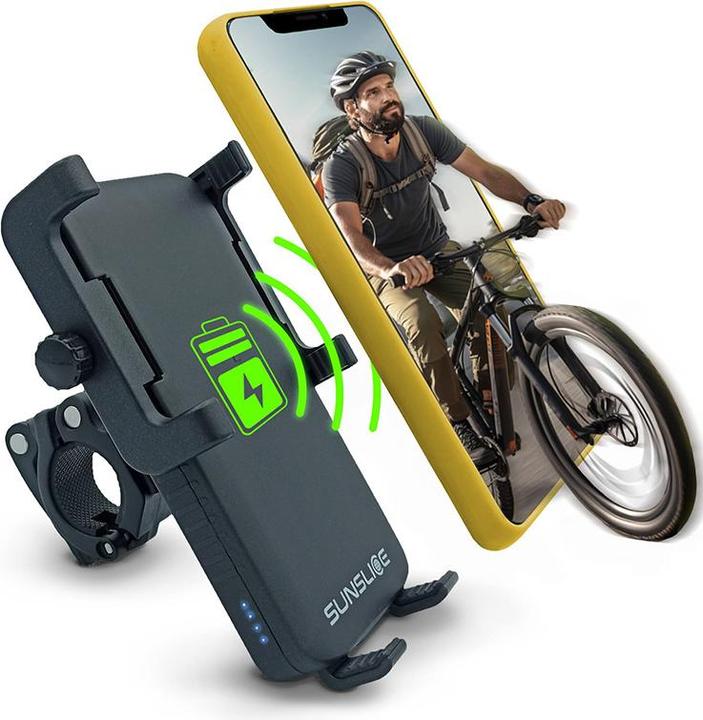 Produktbild Sunslice Wiederaufladbare Fahrrad-Telefonhalterung "Cyclotron 5000mAh"