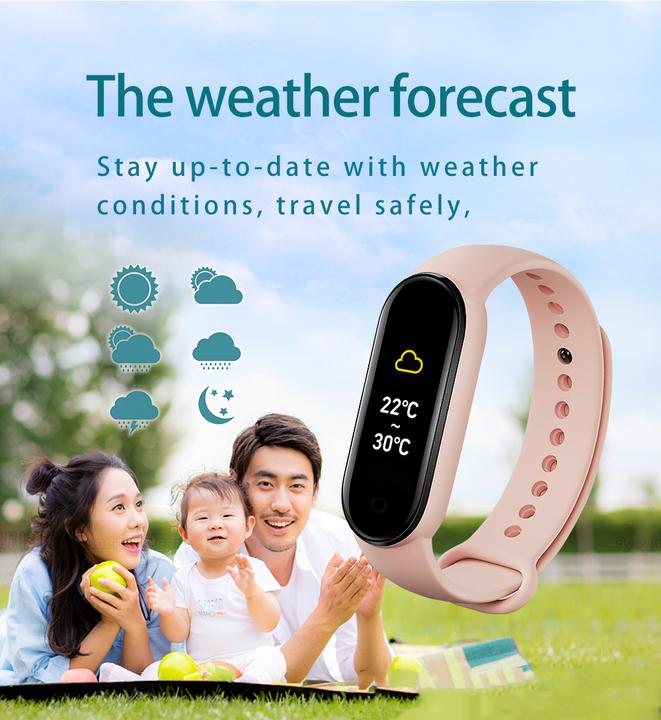 Actual product image PhoneLook Active Fitness Tracker M7 Bracelet sportif intelligent Montre connectée Bluetooth
