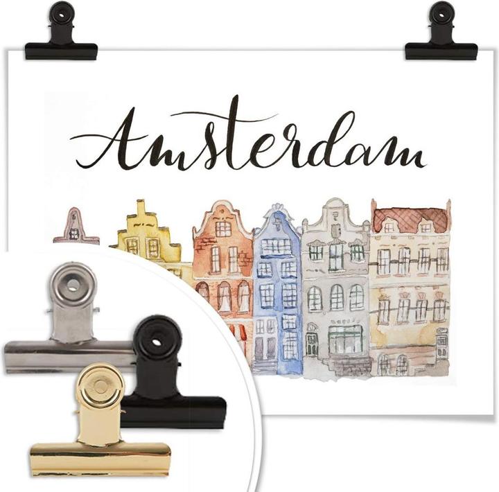 Produktbild Trenddeko Skyline of Amsterdam - Aquarell (50 x 40 cm)