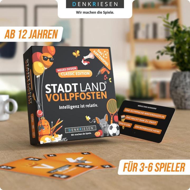 Produktbild Denkriesen Stadt Land Vollpfosten - Intelligenz ist relativ (Deutsch)