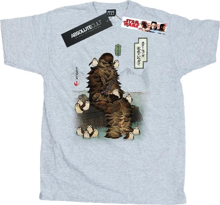 Produktbild Star Wars The Last Jedi Japanese Chewbacca Porgs TShirt (3XL)