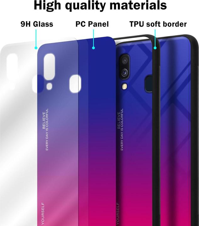Actual product image Cadorabo TPU 2 colors glass cover (Samsung Galaxy A40)