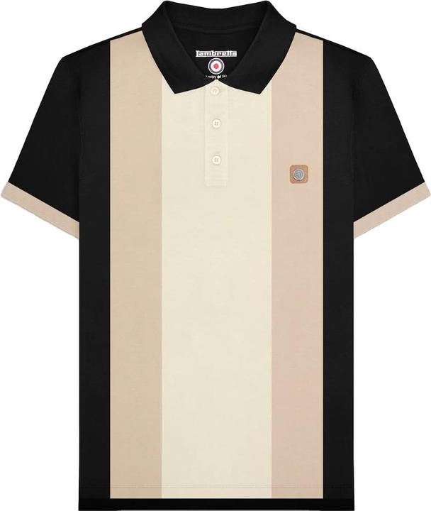 Actual product image Lambretta Mens Vintage Panelled Polo Shirt (XXL)