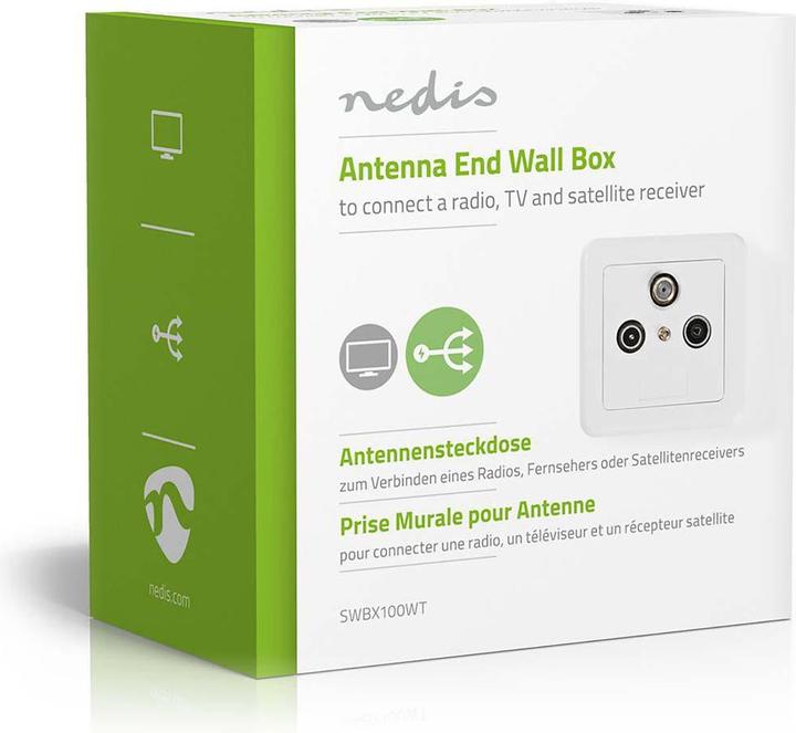 Actual product image Nedis Wall socket p Antenna 1 x F-output (Plug socket)