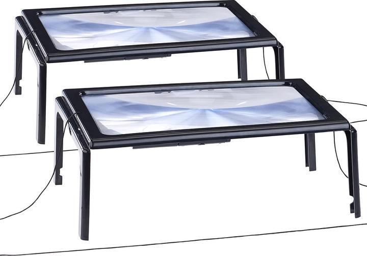 Produktbild AGT 2er-Set XXL-Leselupe mit 3-facher Vergrösserung