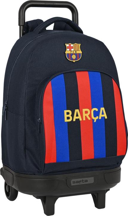 Actual product image FC Barcelona School rucksack with wheels F.C. Barcelona garnet red navy blue 33 X 45 X 22 cm