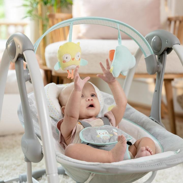 Immagine prodotto Ingenuity Sdraietta per bambini Hugs & Hoots, fino a 9Kg