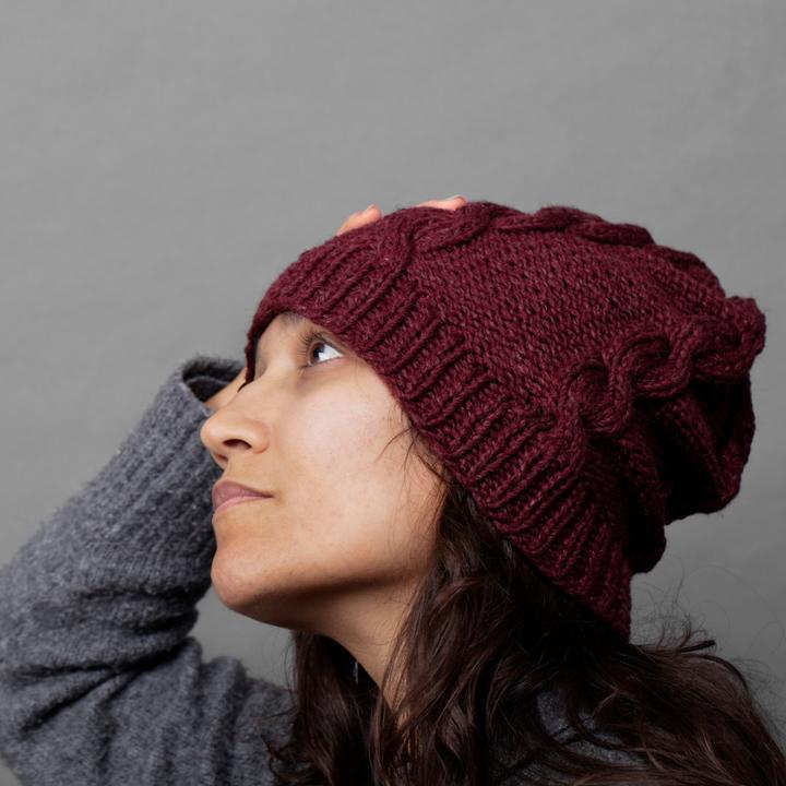 Produktbild Moja Majo Wollmütze Isabel One Size, Bordeaux