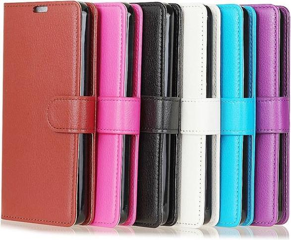 Produktbild MU Classic Litchi Leder Bookcover Series (Motorola Moto Z3 Play)