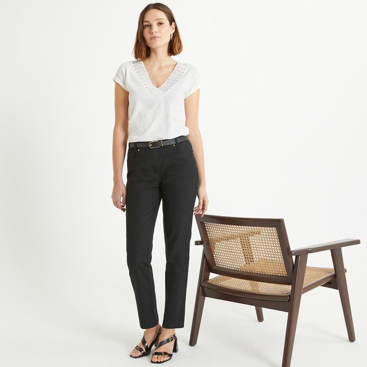Immagine prodotto Anne Weyburn Pantaloni dritti a cinque tasche in cotone elasticizzato (40)
