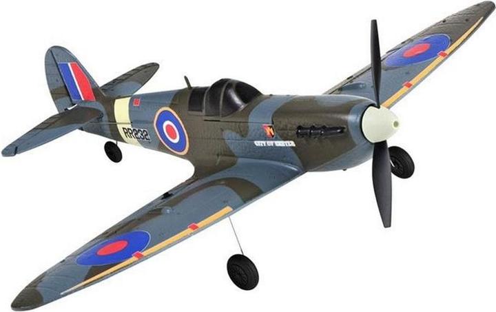 Top-RC Warbird Mini Spitfire 450 mm, Marron, RTF (Oiseau de guerre)