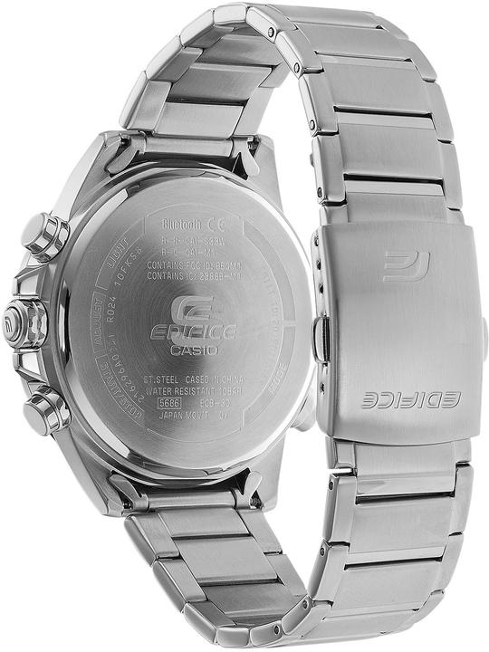 Image du produit Casio Edifice - ECB-30D-2AEF (Chronomètre, Montre numérique, Lunette tournante, Affichage de la réserve de puissance, Montre avec pierre précieuse, 49 mm)