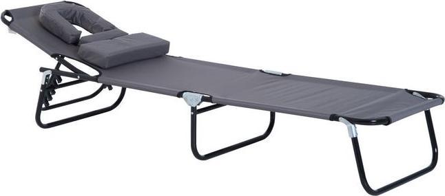 Produktbild Outsunny Gartenliege mit Gesichtsöffnung (190 cm)