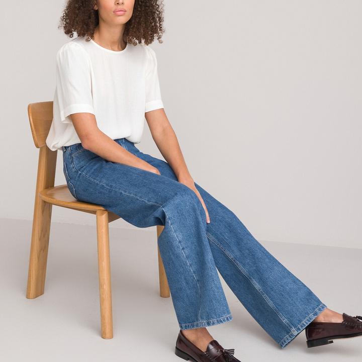Produktbild La Redoute Collections Bluse mit rundem Ausschnitt (40)