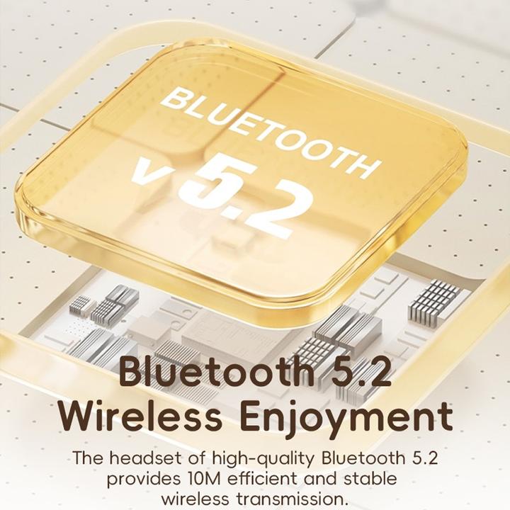 Produktbild Rock - O3 ANC Wireless Headphones RAU0773 - Bluetooth-Kopfhörer, Beige (15 h, Kabellos)