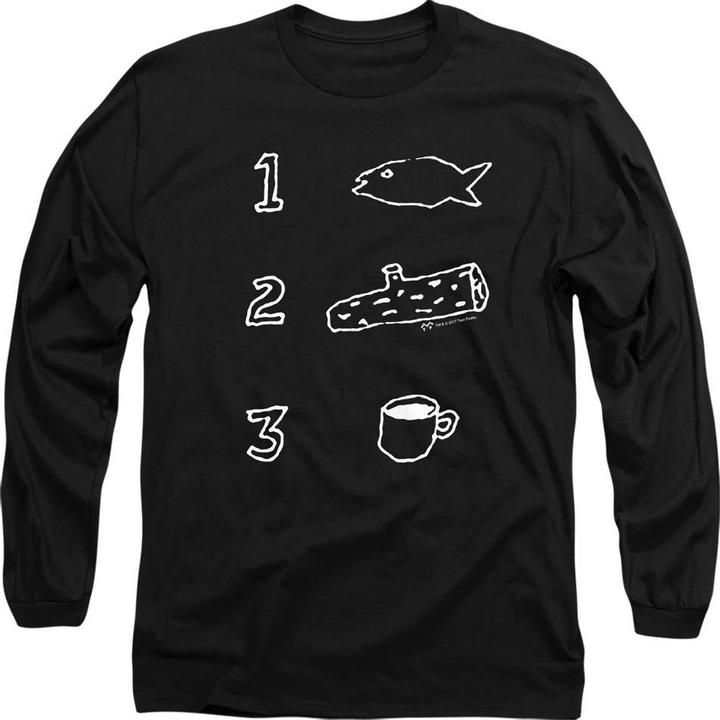 Actual product image Twin Peaks Unisex Adult Coffee Log Fish T-Shirt (XL)