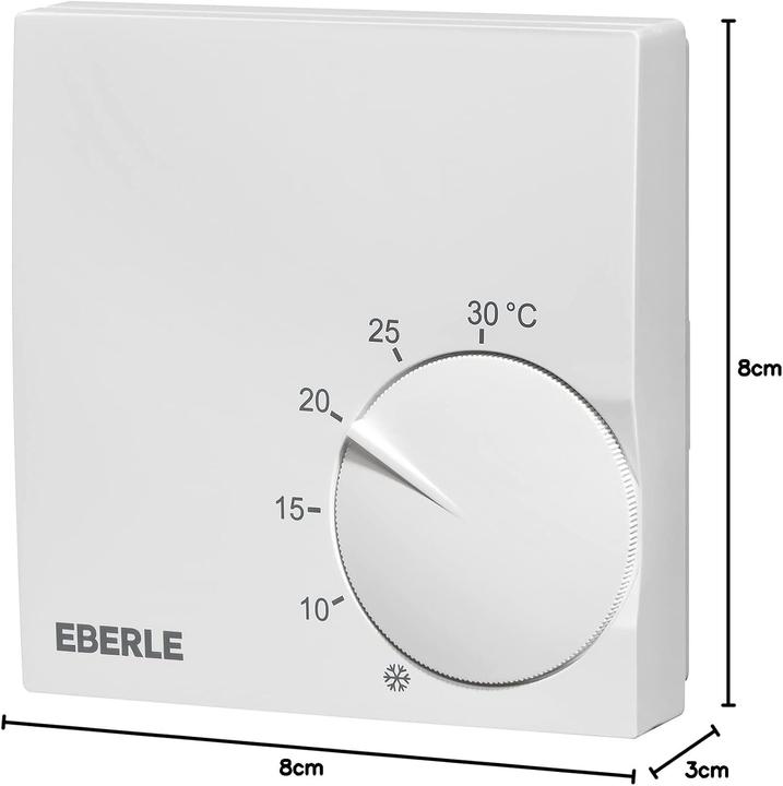 Eberle Controls Room thermostat RTR S 6121 1, Slimline room thermostat