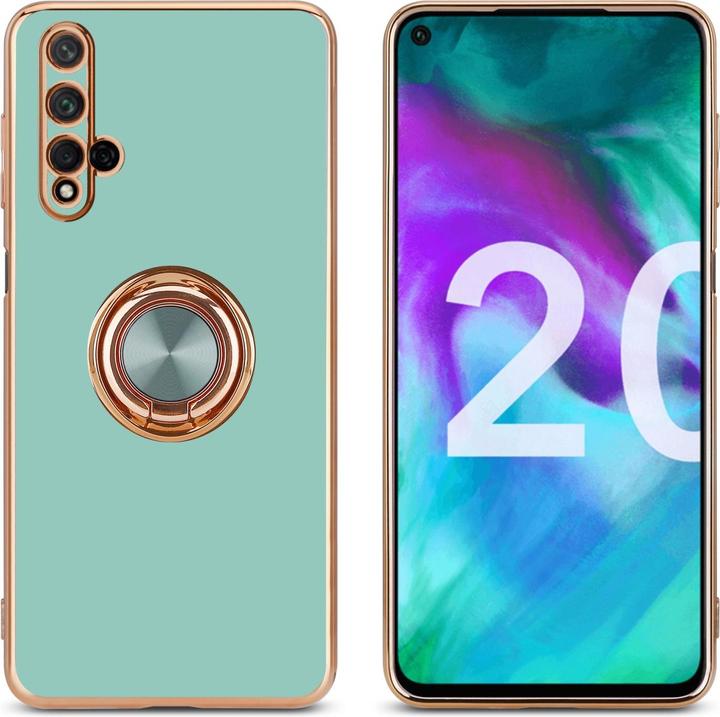 Actual product image Cadorabo Case for Honor 20 / 20S / Huawei NOVA 5T in TPU with camera protection and ring LM089 Style (K20, TCL 20S, Huawei Nova 5T)