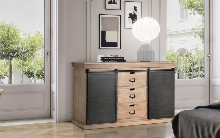 Produktbild Giner & Colomer Sideboard Industrial Mango 160 (160 x 85 x 40 cm)