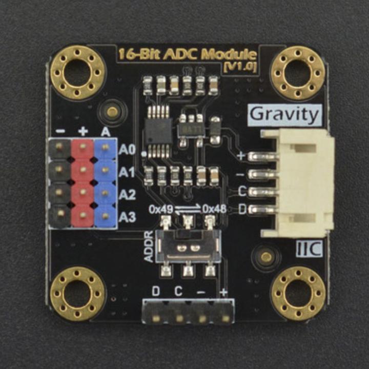 Immagine prodotto DFRobot Gravità 16Bit 4-Channel ADC Convertitore analogico digitale I2C ADS1115