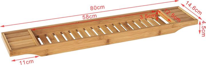 Produktbild SoBuy Badewannenablage (80 x 15 x 5 cm)