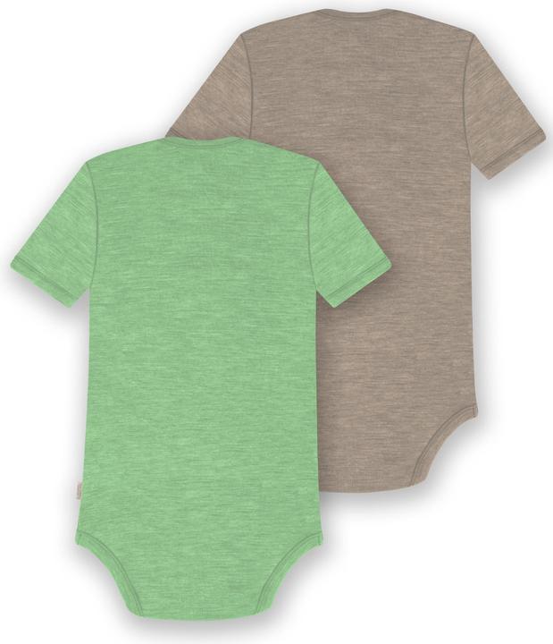Produktbild Normani 2er Set Baby Merino Body Kurzarm „Tauranga" - 9297 (86)