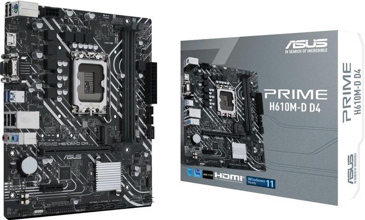 Productafbeelding ASUS PRIME H610M-D D4 (LGA 1700, Intel H610, mATX)