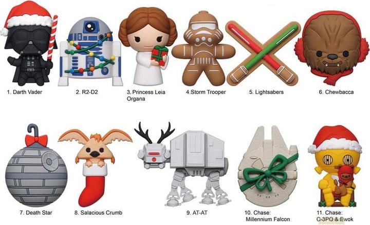 Actual product image Monogram Int. Star Wars PVC bag tags Series 2 Display (24)