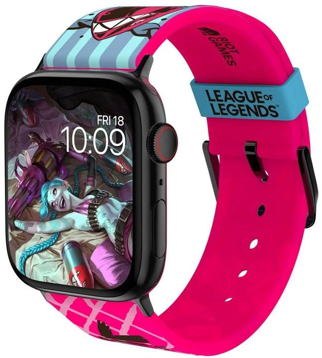 Image du produit Moby Fox League of Legends bracelet pour smartwatch Jinx (22 mm, Acier inoxydable, Silicone, 3, 4, Apple Watch Series 1)