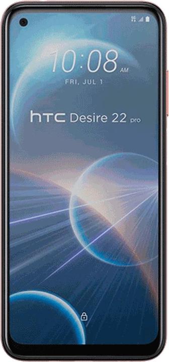 Produktbild HTC Desire 22 Pro (128 GB, Gold, 6.60", Hybrid Dual SIM, 64 Mpx, 5G)