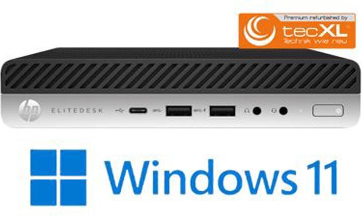 Produktbild TecXL HP EliteDesk 800 G4 MP i5-8500T/16GB/512GBSSD W11P (Intel Core i5-8500T, 16 GB, 512 GB)