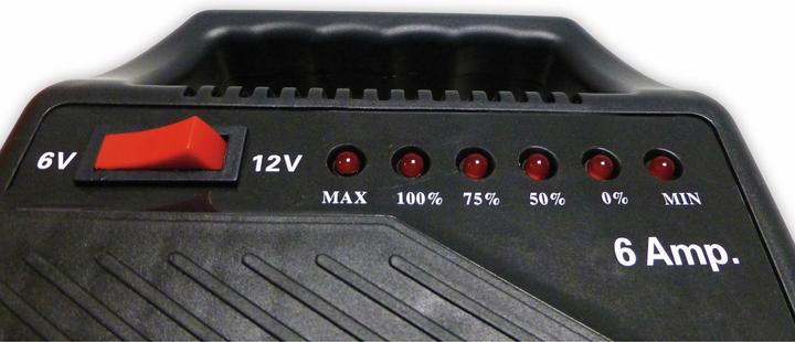 Produktbild HP Autozubehör Batterie-Ladegerät 6 AMP (12V, 6V, 6 A)