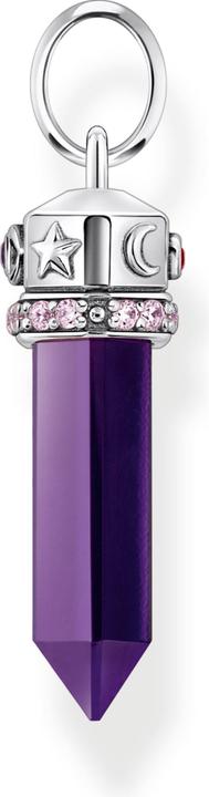 Immagine prodotto Thomas Sabo Ciondolo con imitazione di ametista sfaccettata in argento annerito (Argento 925)