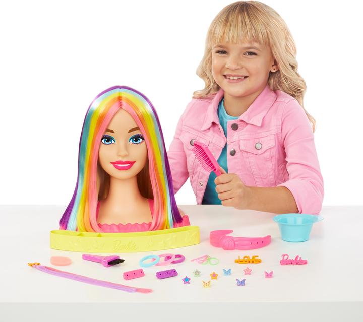 Produktbild Barbie Totally Hair Neon-Regenbogen Deluxe