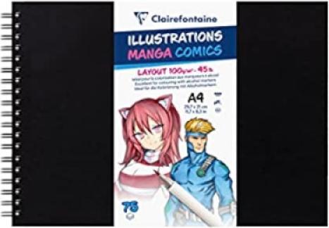 Clairefontaine Manga (A4, Harter Einband)