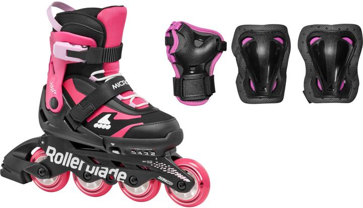 Rollerblade Inline-Skates Microblade Combo Schwarz/Pink, 36.5-40.5 (36.5, 37.5, 38.5, 39.5, 40.5)