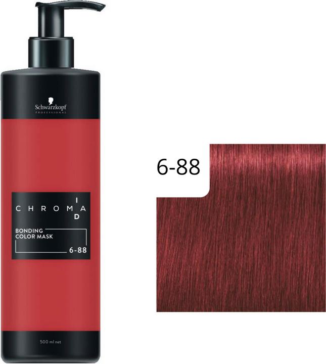 Actual product image Schwarzkopf Professional Chroma ID Bonding Color Mask 6-88 Dark Blonde Red Extra (300 ml)