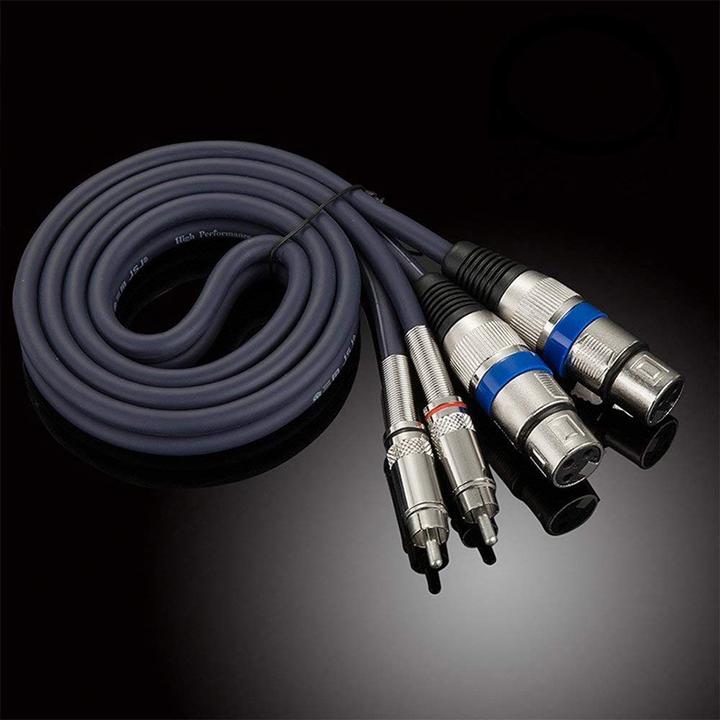 Produktbild Htruiyaty 2er Set Mikrofonkabel - XLR auf Cinch Kabel (5 m, XLR, Cinch)