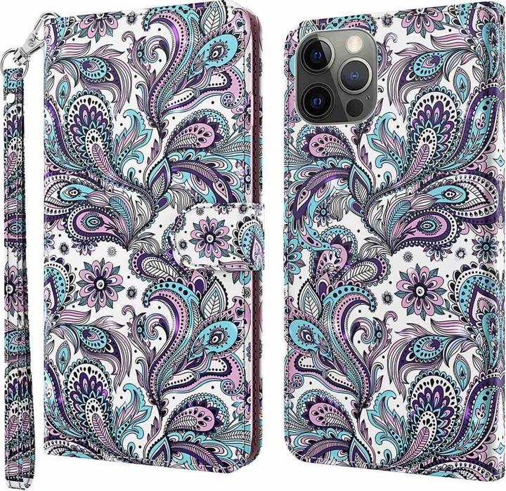 Produktbild Cover-Discount iPhone 14 Pro Max - Etui Glitzer Effekt Paisley (Apple iPhone 14 Pro Max)