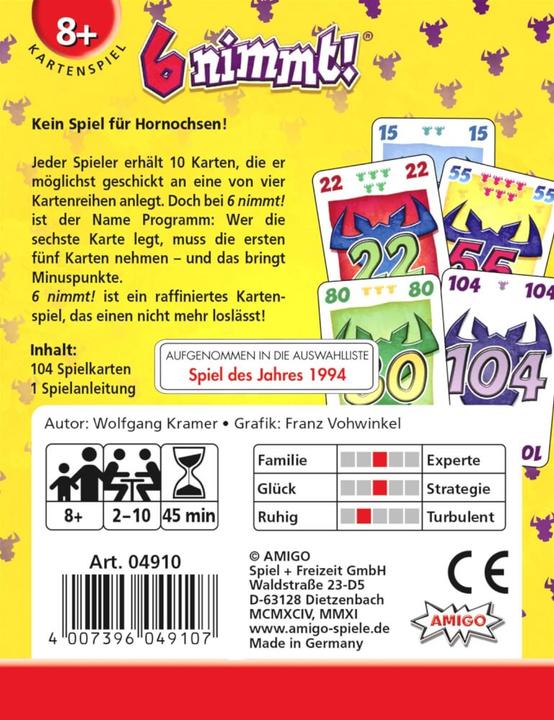 Actual product image Amigo 6 takes! (German)