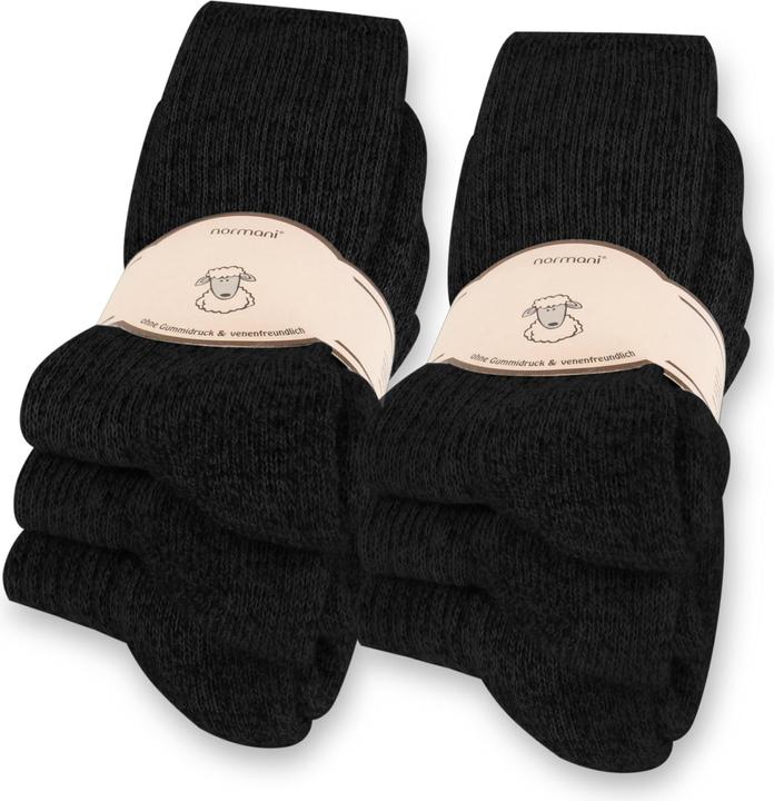 Normani 6 Paar Norweger-Schafwollsocken