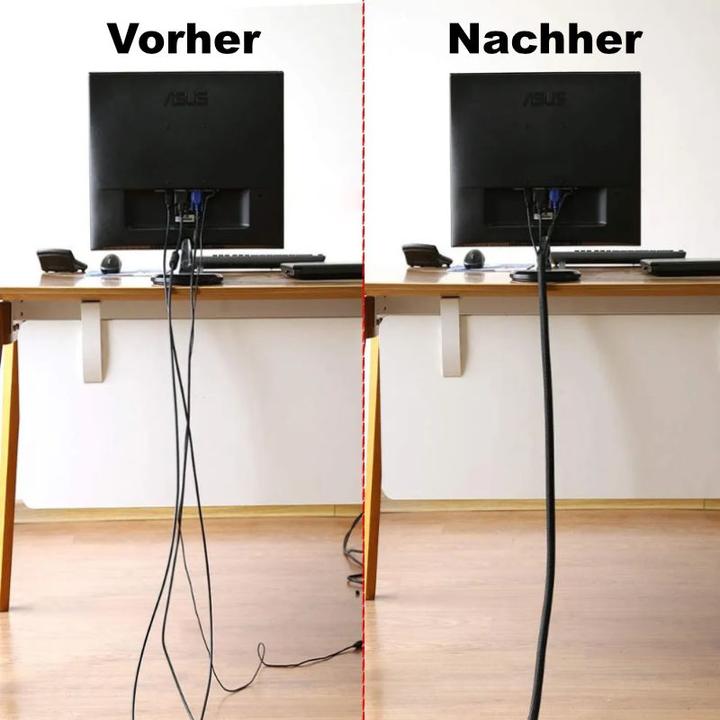 Produktbild Hermex Schlauch zur Kabelführung Kabelmantel Kabelgewebeschlauch Kabelhülle (Kabelschlauch, 200 cm)